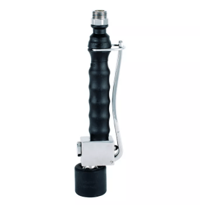 Horeca Parts - Spryskiwacz KLARCO NEW BLACK 1/2" M, niskoprzepływowy, długość 400 mm, materiał: mosiądz chromowany i tworzywo sztuczne, przepływ 4 L/min, kolor czarny.