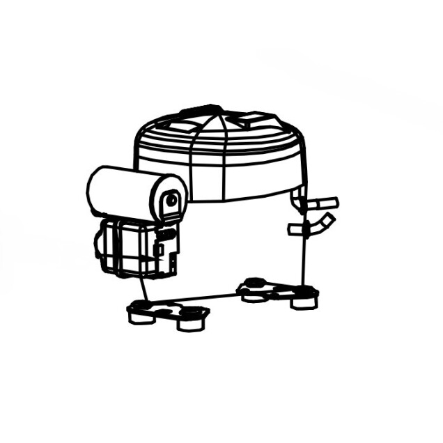 Horeca Parts - Sprężarka LK68CU1 R290-220/240V, 50 Hz – 5/16 KM - Szafa mroźnicza Hendi 236062, 236079