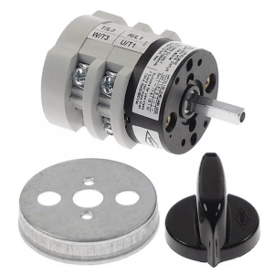 Horeca Parts - 2-Positionen-Drehschalter mit Nocken, 0-1, 3-polig, 400 V, 20 A, 5 x 5 mm – Kaffeemaschine Astoria Cma, Expobar, Wega (346104)