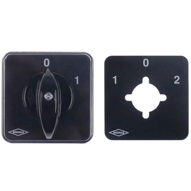 Horeca Parts - Pokrętło czarne z ramką L 52mm SZER. 52mm 0-1 średnica osi -mm z otworem BREMAS