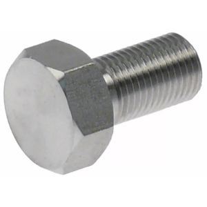 Horeca Parts - Gewindegröße M12x1,25 INOX Schlüsselgröße 19 Gewindelänge 18mm JP 1 Stück