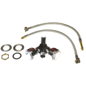 Horeca Parts - Butoane + cabluri împletite - baterie lavoar Hendi 970515 cu duș