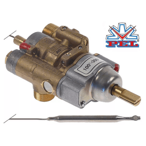 Horeca Parts - Gasregler mit Thermostat Typ 24ST 100-300°C Gaseingang M20x1,5 (Rohrdurchmesser 12mm) - Lotus