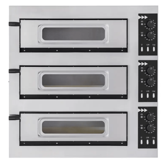 Horeca Parts - Piec do pizzy 3-stopniowy Basic 3/50 Glass and Light, Prismafood, 400V/1200W, 915x690x(H)900mm