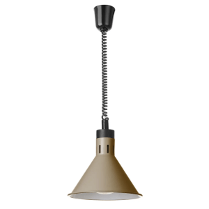 Horeca Parts - Lampa do podgrzewania potraw wisząca, stożkowa, HENDI, beżowy, 230V/250W, fi,275x(H)250mm