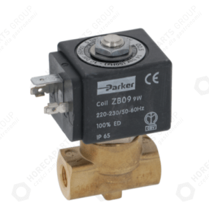 Horeca Parts - 2cestný solenoid VE146FV PARKER 230V 50 / 60Hz max. 10 bar cívka ZB09 9W-poloautomatický kávovar Expobar, Faema, Futurmat, Gaggia