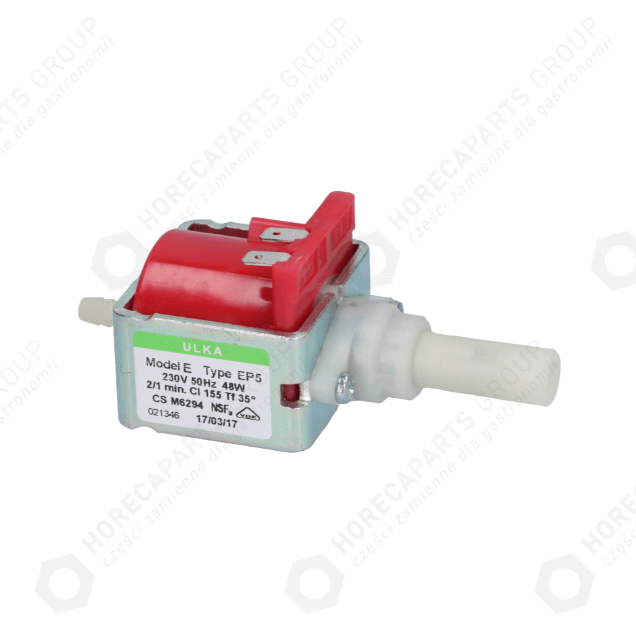 Horeca Parts - Vibrační čerpadlo EP5 48 W 230 V 50 Hz, max. 15 bar, maximální teplota vody 20 ° C - Faema, poloautomatický kávovar Gaggia