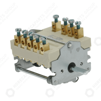 Horeca Parts - Przełącznik krzywkowy 7 pozycyjny sekwencja 0-1-2-3-4-5-6 32A 1NO 2CO 6x4,6mm dł. mocowania 23mm - Urządzenia gastronomiczne Angelo po, Dexion, Electrolux, Emmepi, Hobart, Kromet, Küppersbusch, Lincar, Lotus, Mareno, Mastro, Mbm, Mkn, Modular, Silko, Tecnoinox, Virtus, Zanussi