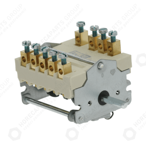 Horeca Parts - 7polohový vačkový spínač 0-1-2-3-4-5-6 32A 1NO 2CO 6x4,6mm montážní délka 23mm - Gastronomické spotřebiče Angelo po, Dexion, Electrolux, Emmepi, Hobart, Kromet, Küppersbusch, Lincar, Lotus, Mareno, Mastro, Mbm, Mkn, Modular, Silko, Tecnoinox, Virtus, Zanussi.