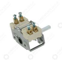 Horeca Parts - Przełącznik 2 pozycyjny sekwencja 0-1 16A 2NO 6x4,6mm dł. mocowania 23mm podł. męskie ceramika sprężyna - Kuchnia Ambach, Emmepi, Hobart, Giga, Lotus, Mbm, Mareno, RM Gastro, Silko (300091)