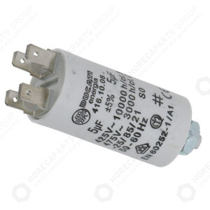 Horeca Parts - Capacitor µF5 450V 50/60Hz - Garbin oven 101EX, 101GX, 25EX, 25GX, 44PX, 61EX, 61GX, Dihr dishwasher LP1, dw116E, 235713, 235720, LP1, DW117E, 235706, LP1 S8 PLUS PS DDE, LP1 S8 TR PLUS PS DD, LP 2, DW118, DW10702, LF3068008