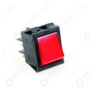 Horeca Parts - Červený vypínač 16A 250V - poloautomatický kávovar Cimbali