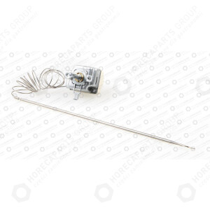 Horeca Parts - 1fázový provozní termostat 16A 250V 50-320°C, délka kapiláry 900 mm, detektor pr. 3x220 mm - Hendi 226872, 226674, 226889, 5T010005 pec na pizzu