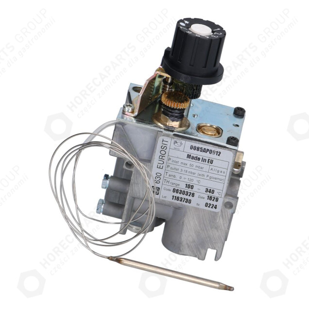 Horeca Parts - Zawór gazowy Eurosit 630 Zawór ( 100-340°C ) - Urządzenia gazowe Angelo-Po, Ascaso, Ascaso Factory, Baron, Bartscher, Bertos, Casta, Cookmax, Electrolux, Iberital-Macchine, Lincar, Lotus, Metos, Offcar, Olis, Polaris, Rosinox, Silko, SIT