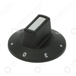 Horeca Parts - Univerzální černý knoflík, prům. 50 mm, uchycení D 8x6,5 mm (3241320)