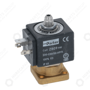 Horeca Parts - Elektromagnes 3-drożny PARKER VE128IR 230V 50/60Hz max 10 bar cewka ZB09 9W - Ekspres do kawy kolbowy Cimbali, Faema, Saeco, San Remo