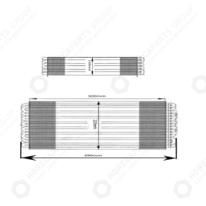 Horeca Parts - Evaporator 390x220x130mm - Dulap frigorific Hendi 232118 (MBF8116)