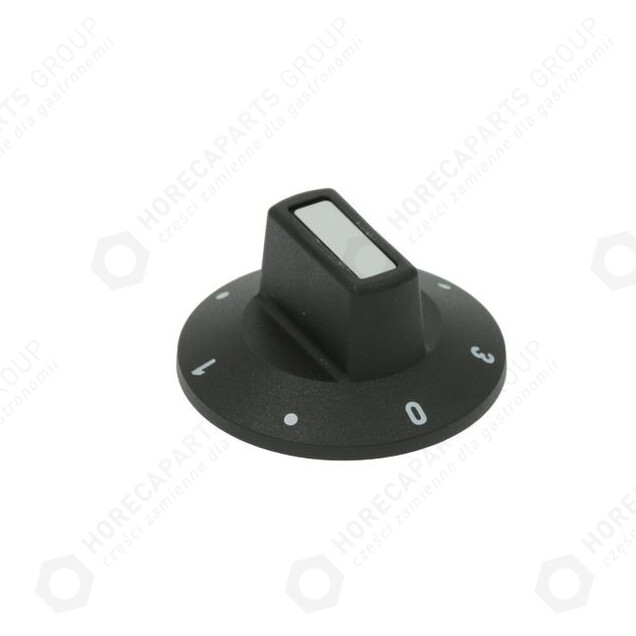 Horeca Parts - Pokrętło czarne śr.50mm 0-1-2-3 - Opiekacz elektryczny do kebaba Stalgast, Potis E1, E2, E3