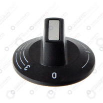 Horeca Parts - ENERGY REGULATOR KNOB 1-3 DIA. 50MM MOUNT 6X4.6MM BLACK