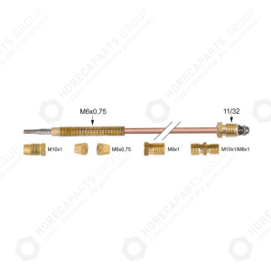 Horeca Parts - Set termocuplu universal 1500mm cu 6 elemente. M6x0.75 ( Kit de reparații ) - Mașini de gătit cu gaz