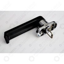 Horeca Parts - KLAMKA DŁ. 145MM SZER. 40MM WYS. 62MM DŁ. SPRĘŻYNY 33MM CZARNA