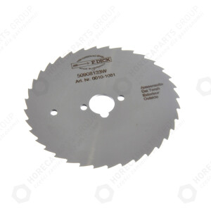 Horeca Parts - Nóż / ostrze ząbkowane - nóż elektryczny do kebaba Hendi 267226, Devran NG-3, śrenica 80mm DICK ORYGINAŁ