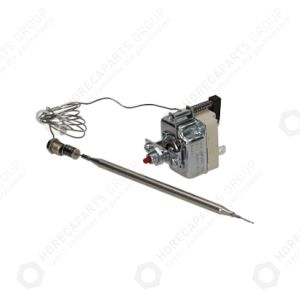 Horeca Parts - 1-Phasen Thermostat 16A 230V 220°C, Kapillarlänge 870 mm, Fühlerdurchmesser 6x142 mm - MBM Ausrüstung