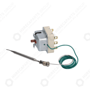 Horeca Parts - 3-fázový termostat 10A 400V 225 ° C, kapilární délka 900 mm, detektor prům. 6x90 mm - fritéza MBM MG7EF777, MG7EF477, EF477, MG7EF477T, EF66, EF46