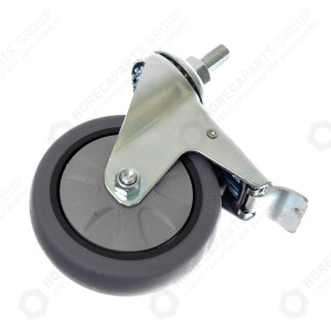 Horeca Parts - Kółko z hamulcem 100x27 gwint M12 - Wózek Hendi 810002, 810101