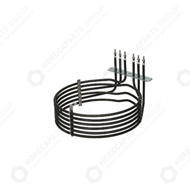 Horeca Parts - Chamber heater 6000W 230V L 266mm L1 38mm W 1 102mm H1 10mm H2 68mm rectangular flange M4 connection - Lainox furnace REV071M, REC071M