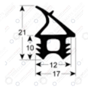Horeca Parts - Etanșare ușă - lățime 405mm, lungime 440mm - cuptor Lainox CEV061X
