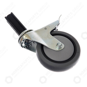 Horeca Parts - Bremsrad 100x27 Schaft 23x23 - Hendi Wagen 810,613, 810651, 810668, 810606