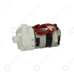 Horeca Parts - Elektrische Pumpe 0,10HP Einlass ext. 28 mm - Auslass ř ext. 28 mm 0,074kW 230V 50Hz 1,1A - 2700 U/min Kondensator 5 µF - Durchfluss 80 l/min - Gastronomie-Geschirrspüler Comenda, Elettrobar, Elviomex-Alfa