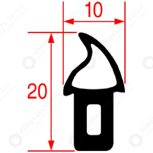 Horeca Parts - Backofentürdichtung 1300 mm - Giga Küche