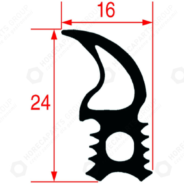 Horeca Parts - Garnitură pentru ușă 775x460 mm - Convotherm cuptor cu aburi combinat 10.10), ZANUSSI, ELECTROLUX