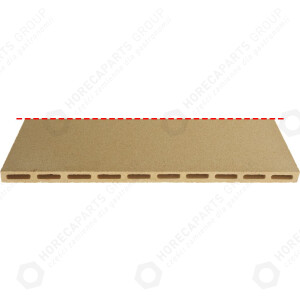 Horeca Parts - 696x348x17mm chamotte plate ATTENTION SHIPPING ON PALLET (PLN 150 net)!