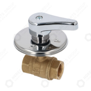 Horeca Parts - Zawór kulowy kompletny / 1/2'' / długość całkowita 55mm / wysokość 30mm - Kotły - Ascaso, Dexion,Emmepi, Lotus, Mbm, Monolith, Tecnoinox (RTCU600075, C10510+224110004, 531018500, RC00583000, 3358006)