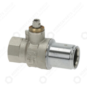 Horeca Parts - Kran spustowy ø 3/4"F mocowanie górnej dźwigni wylot wewnętrzny ø 22 mm - MBM, Modular, Zanussi