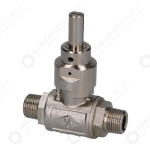 Horeca Parts - Zawór kulowy wodny obustronny / wejście 3/8" / wyjście 3/8" / DN10 / długość 68mm - Kotły - Mbm, Apach, Ascaso, Baron, Colged, Cookmax, Dexion, Elettrobar, Gico, Hobart, Pel