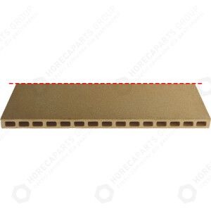 Horeca Parts - Płyta szamotowa 615x606x25mm UWAGA WYSYŁKA NA PALECIE (150zł netto)!