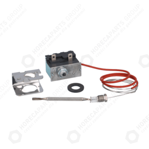Horeca Parts - 1fázový bezpečnostní termostat 225 ° C cap. 90 cm senzor 5x80 mm se žlázou M10x1 - fritéza MBM MG7GF777TS, MG7GF777, MG7GF477, GF777, GF4772V