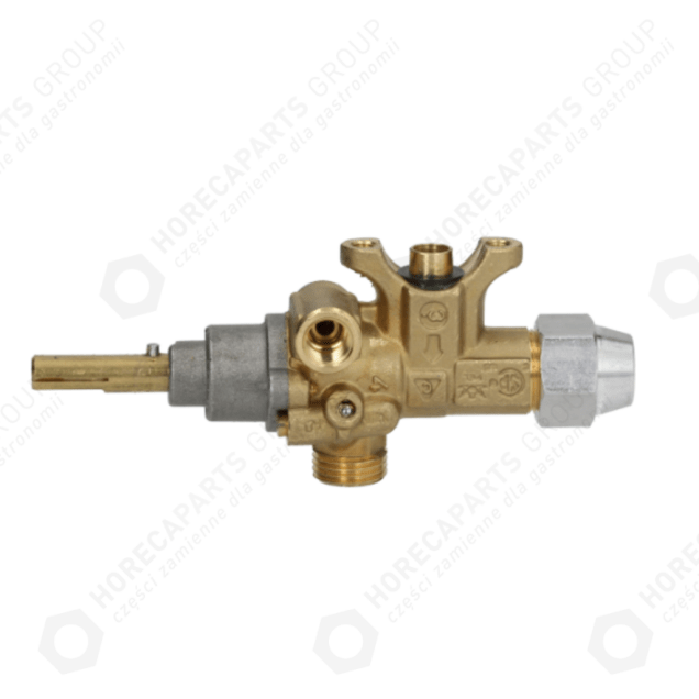 Horeca Parts - Zawór gazowy PEL 21S przyłącze rurki 21mm wyj. M16x1,5 przyłącze termopary M8x1 podł. pilota M10x1 - Apach, Ascaso, Colged, Dexion, Elettrobar,  Mbm, Pel (G106986, 3348289, 167069, 167997, 777111)