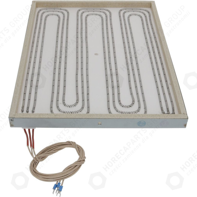 Horeca Parts - Keramické topidlo 8500W 230 / 400V, délka 420 mm - šířka 550 mm, kompletní s kabely