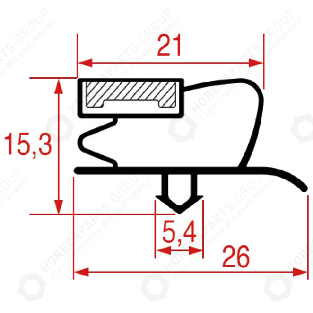 Horeca Parts - Dispozitiv de închidere a ușii 800x700 mm - Fagor ATM-101 blast chiller