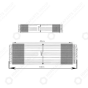 Horeca Parts - Výparník 520x220x135mm - mrazicí skříň Hendi 232132, MBF8113