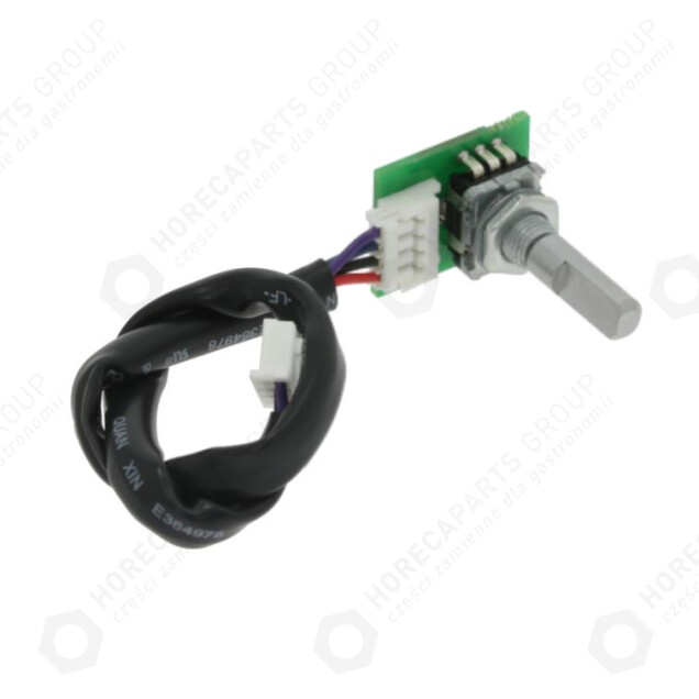 Horeca Parts - Potenciometr pro změnu funkce ( uchycení 6x4,6mm uchycení 18mm délka kabelu 200mm ) - trouby Lainox ( 403084, 65301940, 65301941, LA65301941, LAR65301940, LAR65301941, R65301940, R65301941 ).