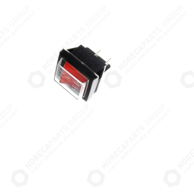 Horeca Parts - Włącznik czerwony - maszyna do waty cukrowej Hendi 282731, Royal Catering RCZC-1200E, RCZK-1200E, Forgast GG09300