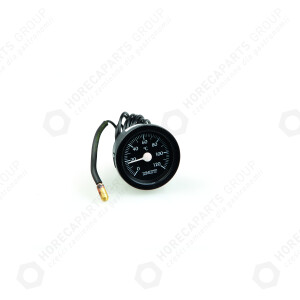 Horeca Parts - Termometr czarny śr. 52 mm 0-120°C, dł. kapilary 1500 mm, czujka śr. 6,5x2,6 mm - Zmywarka Comenda, Elframo, Emmepi, Hoonved ( 010247, LAM216 )