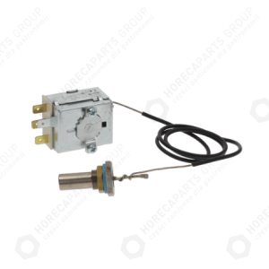 Horeca Parts - Termostat mycí komory myčky 16A 250V 53°C, délka kapiláry 600 mm, čidlo pr. 14x31 mm - gastronomické myčky Elettrobar, Hobart
