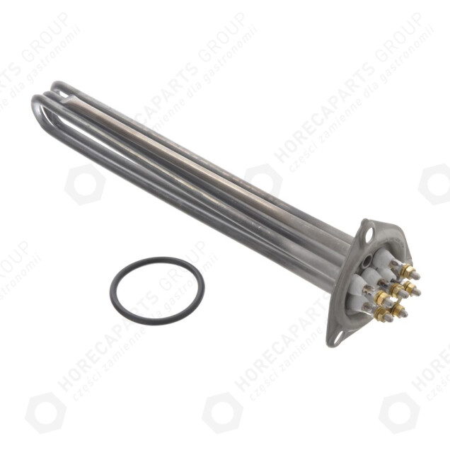 Horeca Parts - Heater 6000W 230/400V, length 350 mm, flange 72 mm, o-ring 67 mm